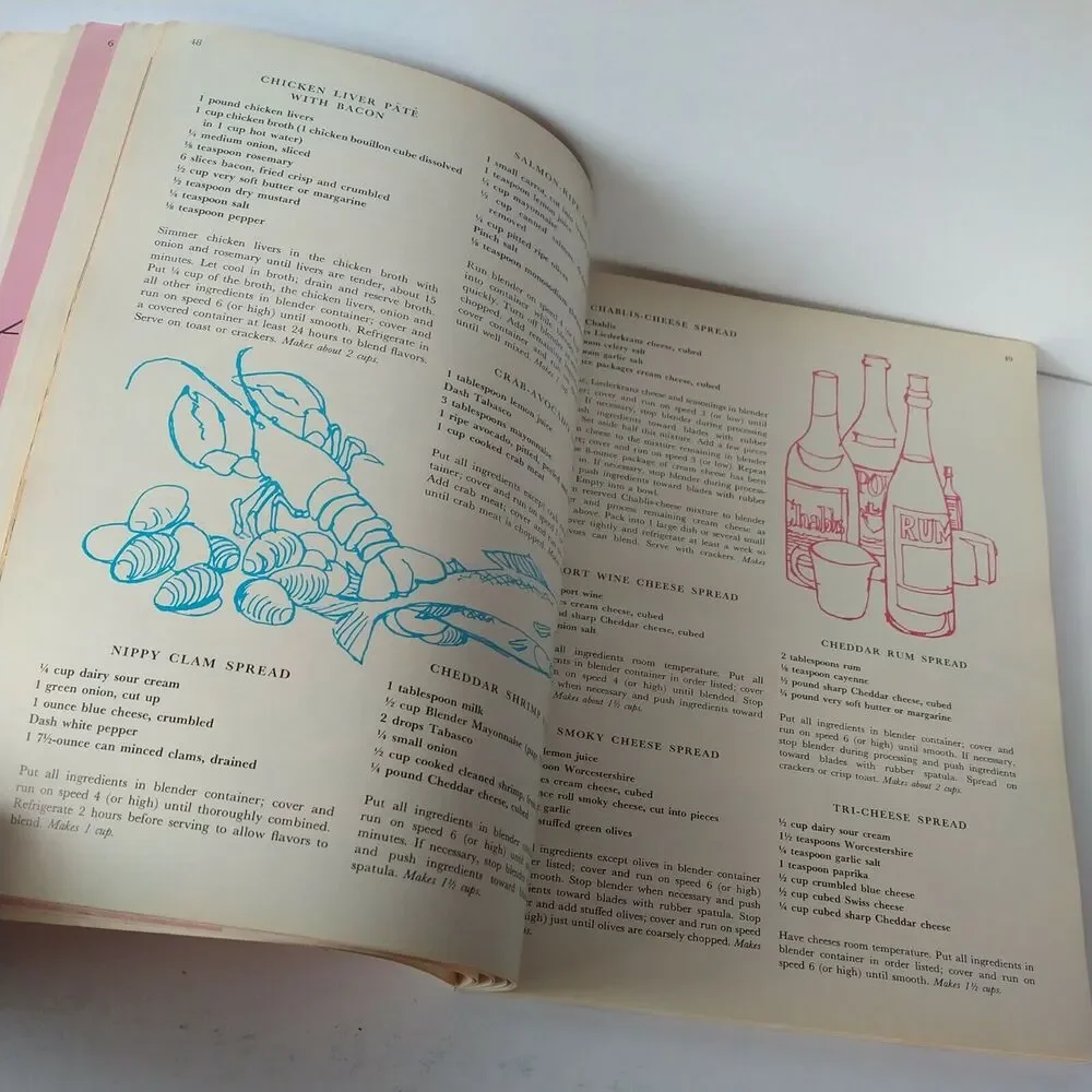 Blender Way To‎ Better Cooking Cookbook - Vtg 1960s Illustrated / ephemera